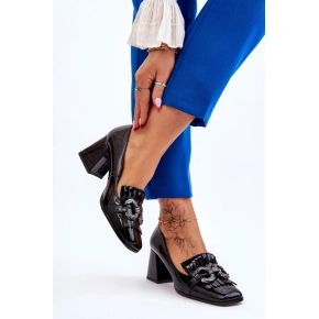 Dámske poltopánky / lodičky MR-7316 Black - DA Kvalitná obuv Premium