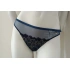Dámske tangá 90601 Petrol Blue with Gold - Selmark