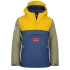 Trollkids Detská nepremokavá bunda do dažďa Kirkenes Anorak Yellow/Blue (322-703)