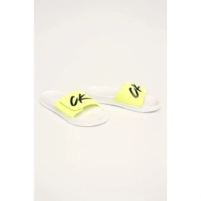 Šľapky KM0KM00499-YCD bieložltá - Calvin Klein