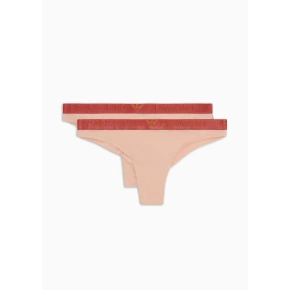 Dámske tangá 2PACK 163333 3F235 03050 nude - Emporio Armani