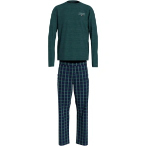 Pánske pyžamo UM0UM03130 0WP zelené káro - Tommy Hilfiger