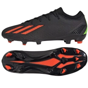 Unisex športová obuv kopačky X Speedportal.3 FG GW8453 Black with coral - Adidas