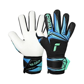 Reusch Attrakt RE:GRIP NC brankárske rukavice čierno-modré 5670535 7272