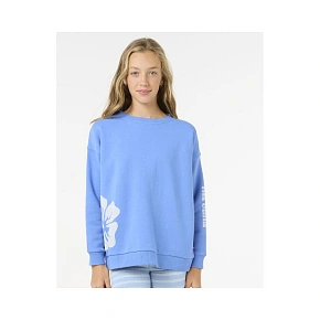 Mikina RIP CURL ŹBliss Crew-Girl, modrá Mikina RIP CURL ŹBliss Crew-Girl, modrá