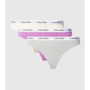 Dámske tangá 3pcs QD3587E CFU Viacfarebná - Calvin Klein