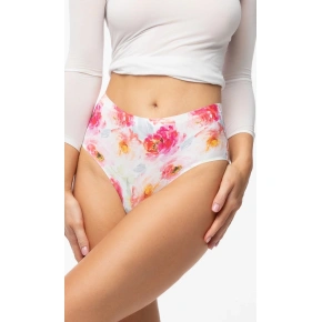 Pivoňka Simple Brasil Maxi nohavičky bielo-červené - Julimex