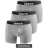 Pánske 3-pakové šedé bavlnené boxerky Levi's