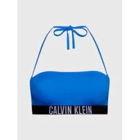 Dámska plavková podprsenka Bandeau KW0KW01966 C4X modrá-čierna - Calvin Klein
