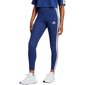 Dámske legíny adidas Essentials 3-Stripes Cotton tmavomodré JE0067