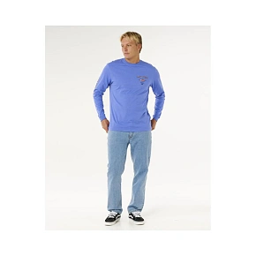 Pánske tričko RIP CURL Fade Out Icon L/S Tee, modré Pánske tričko RIP CURL Fade Out Icon L/S Tee, modré