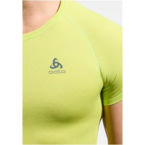 Koszulka z krótkim rękawem męska ODLO Active F-Dryight Eco BL Top Crew Neck S/S zielona pánské