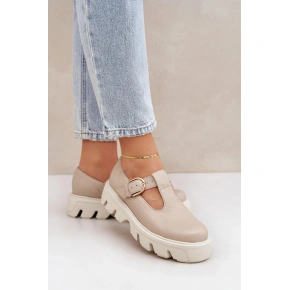 Dámske poltopánky 20183 Béžová s ecru - ZaZOO