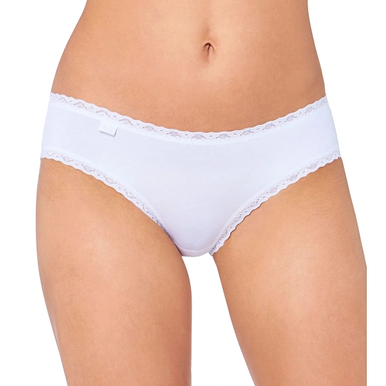 Nohavičky 24/7 Cotton Lace Hipster biele - Sloggi