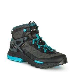 Dámska turistická obuv AKU Rocket Mid DFS GTX - black/turquoise