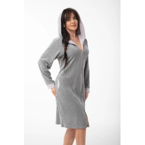 Dámsky župan FR-373 Béžová s ecru - DOROTA