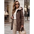 Dámska prechodná bunda s kapucňou TY5769, hnedá – FashionStreet