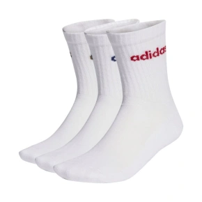 Adidas Linear Crew Cushioned Socks 3 páry biele KD1716
