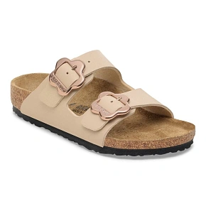 Birkenstock ARIZONA FLOWER BUCKLE KIDS 1030439 SANDCASTLE žabky (štandardná šírka)