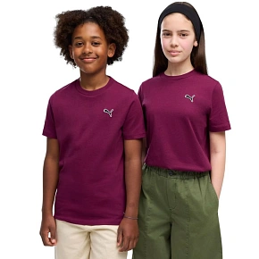 Detské tričko Puma Cls Badge Cat Tee, fialové, 694700, veľkosť 41