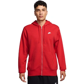 Pánska mikina Nike Club BB FZ Hoodie, červená, FN3861, 657 S