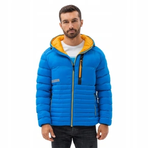 Pánska bunda C372 modro-žltá - Ombre