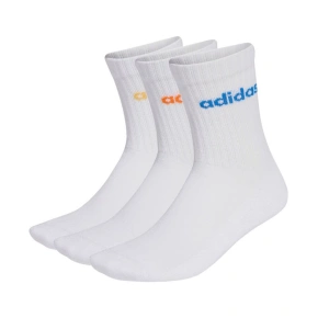 Adidas Linear Crew Cushioned Socks 3 páry biele KD1717
