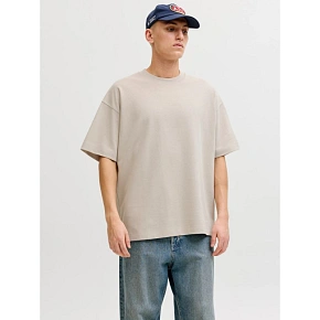 Jack&Jones pánske tričko JJEBARRON TEE SS O-NECK NOOS 12298906 MOONBEAM