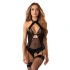 Dámske zvodné body Dominna teddy black - Obsessive