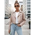 Dámska kožená bunda BADEN TY4336 béžová – FashionStreet