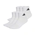Ponožky adidas Cushioned Essentials Ankle, 6 párov, biele, KE5495
