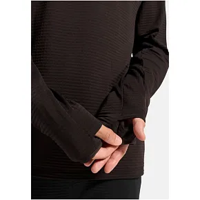 Bluza z kapturem męska Odlo ESSENTIAL THERMAL Mid layer hoody brązowa pánské