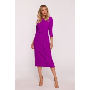 Dámske šaty s volánom S425 - Lavender - Stylove