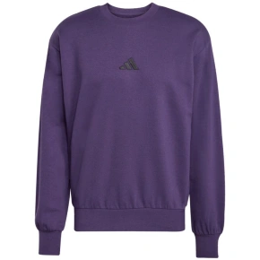 Pánska mikina adidas Essentials Feelcozy Fleece purple JX3313 pánske oblečenie
