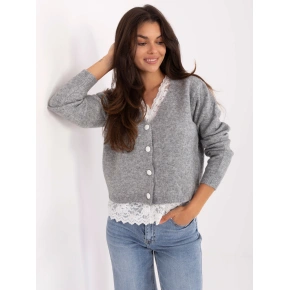 Dámsky sveter PM SW F513.16 Grey with ecru - FPrice