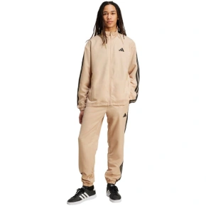 Pánske tepláky adidas Sportswear Basic 3-Stripes Woven Tracksuit Beige JX3149