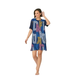 Dámska nočná košeľa YI30014 464 čierna s potlačou - DKNY