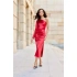 Večerné šaty SUK0438 červené - Roco Fashion