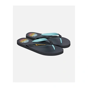 Plážové šľapky RIP CURL Wetty Fade Bloom Open Toe, čierne Plážové šľapky RIP CURL Wetty Fade Bloom Open Toe, čierne
