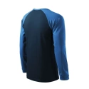 Malfini pánske tričko Street LS M MLI-13002 navy blue - Malfini