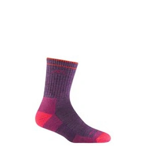 Dámske ponožky Darn Tough Hiker Micro Crew Midweight with Cushion – slivkovo melírované Dámske ponožky Darn Tough Hiker Micro Crew Midweight with Cushion – slivkovo melírované