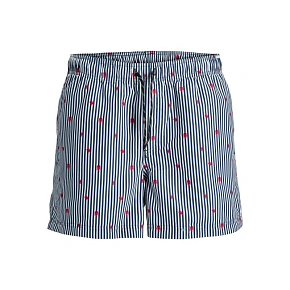 Jack&Jones pánske plavky JWHARUBA SWIM PRINTS SHORTS 12206537 NAVY BLAZER STRIPES Jack&Jones pánske plavky JWHARUBA SWIM PRINTS SHORTS 12206537 NAVY BLAZER STRIPES