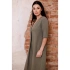 Dámske šaty B280 olivovo zelené - BeWear