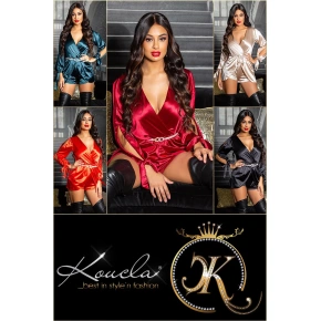 Sexi overal K9608 Saténový vzhľad - Koucla Sexi overal K9608 Saténový vzhľad - Koucla