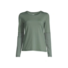 CASALL Essential Mesh Detail Tričko s dlhým rukávom dusty green