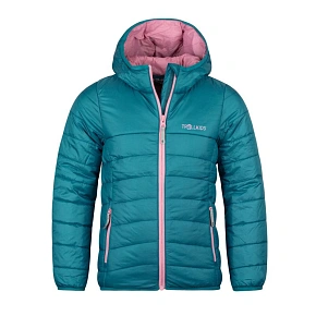 Trollkids Dievčenská prechodná detská bunda Eikefjord teal/mauve (464-334)