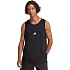 Pánske tričko adidas Essentials Small Logo Tank, čierne, JE8986