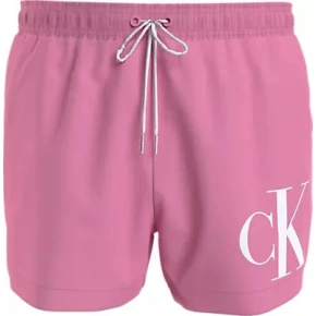 Pánske plavky SHORT DRAWSTRING KM0KM00967 TFZ pink - Calvin Klein