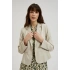 Dámska bunda L-MR-4310L Light beige - MOODO