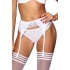 Dámske luxusné tangá V-10218 white - Axami